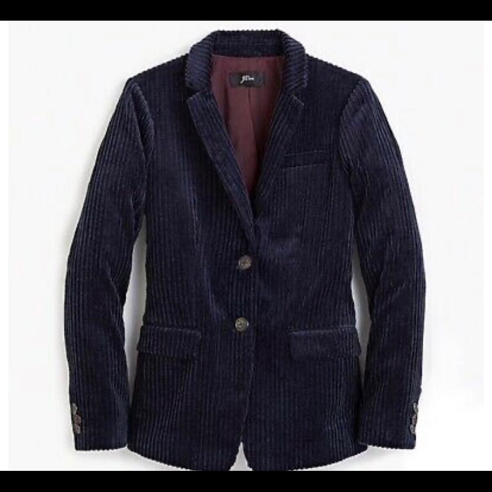 J.Crew Women’s Navy Corduroy Blazer